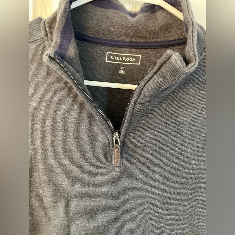 Club Room 1/4 zip  sweater - Picture 3 of 4